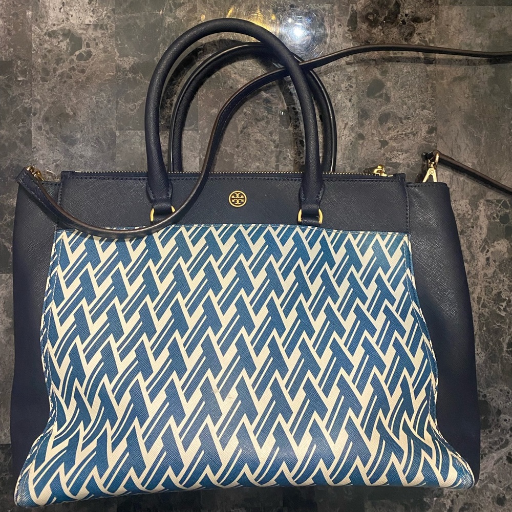 Tory Burch Robinson Navy Blue